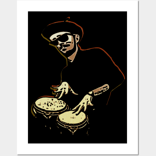 Bongo Beatin' Beatnik Wall Art by bronzarino